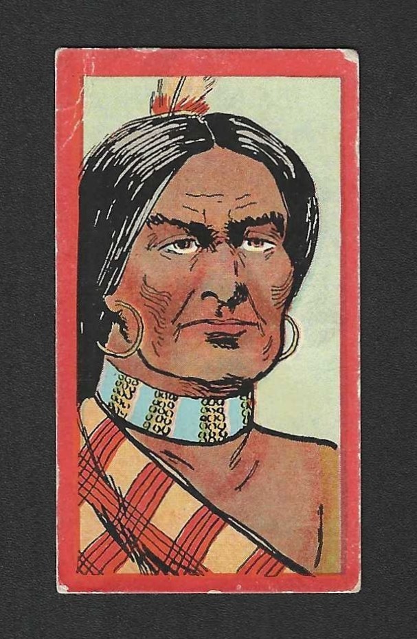c1910s T74 Booker Tobacco Card - Burley Cubs Indian Series - Wife of Powhatan