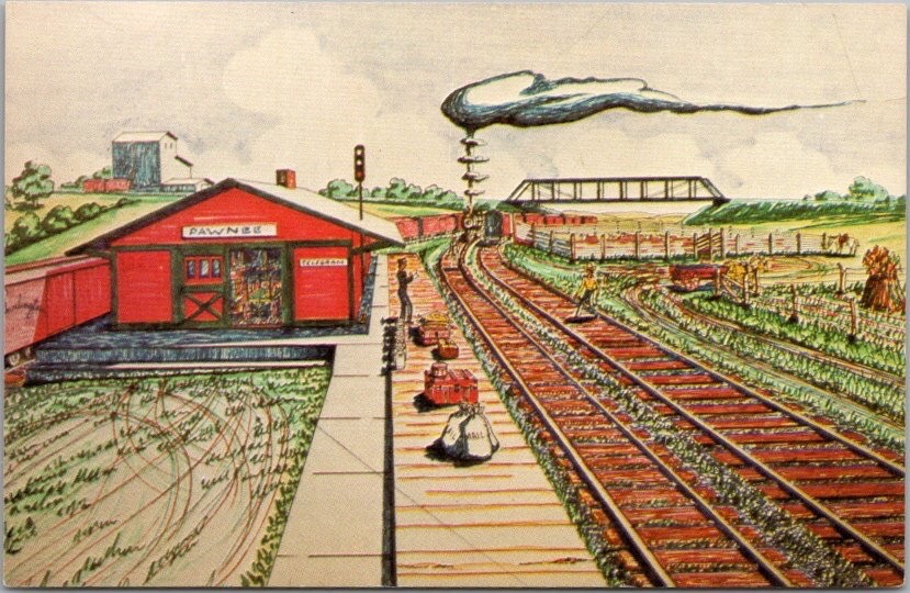 PAWNEE CITY, Nebraska Postcard \