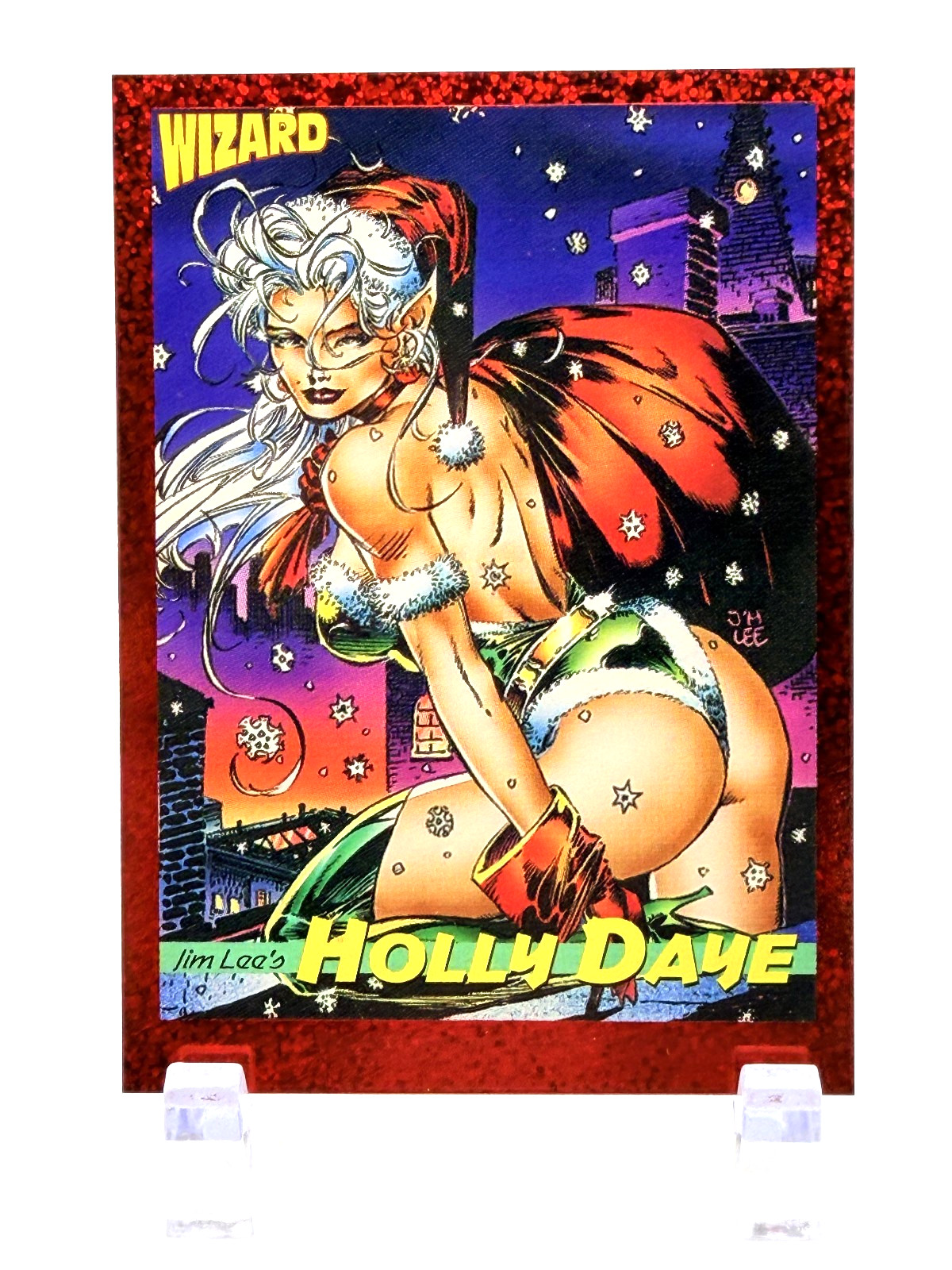 1993 Wizard Jim Lee's Holly Daye Comic Superhero #9 Foil-Red (MAN CAVE)