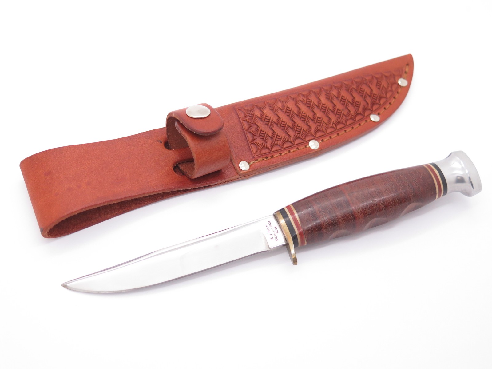 Vintage 1980 Ka-bar Cleveland OH 1232 Seki Japan Fixed Blade Hunting Knife