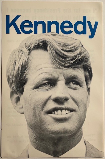 Robert F. Kennedy flier 1968 campaign  *FREE SHIPPING*