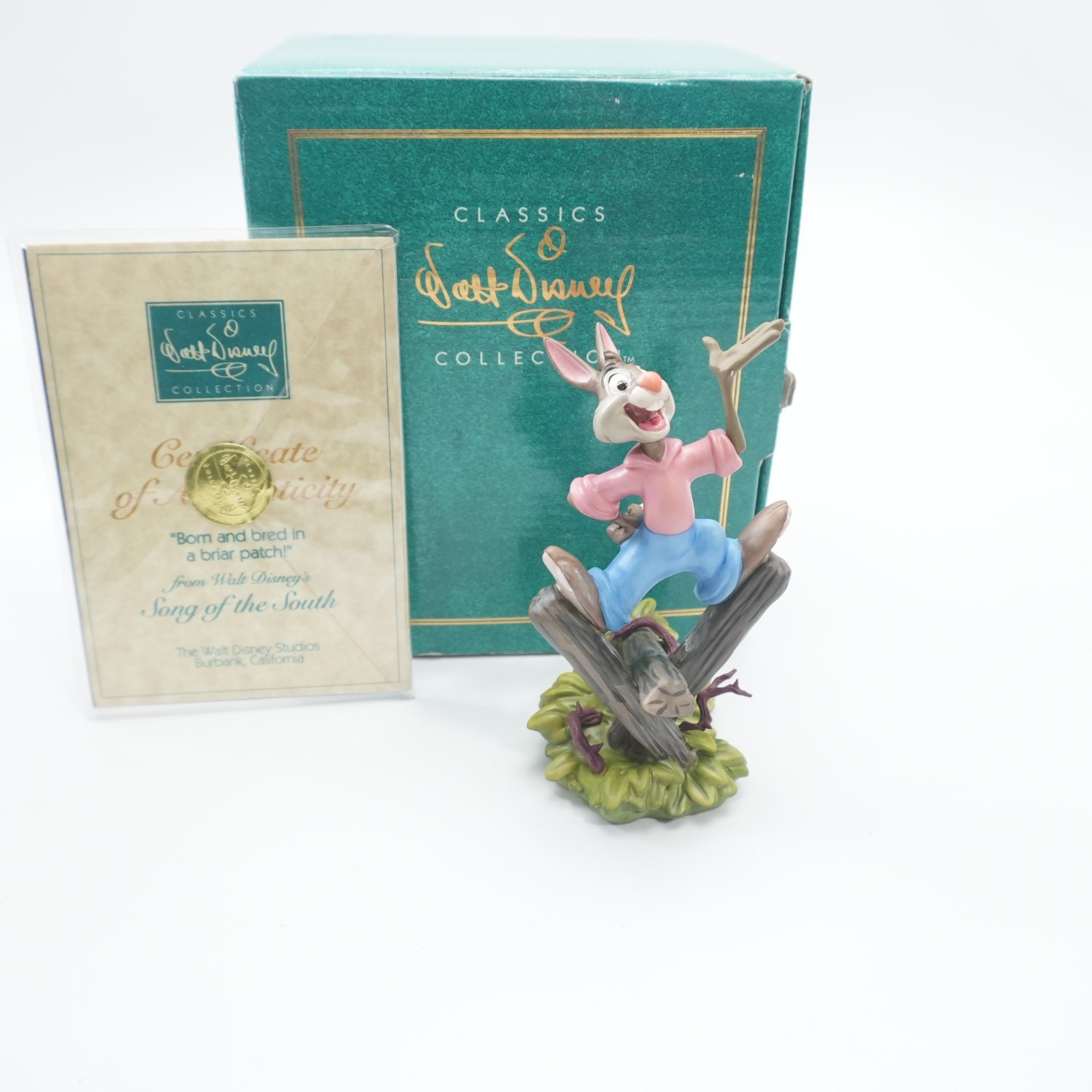 NICE WDCC Disney Brer Rabbit Patch Song Of The South w/COA