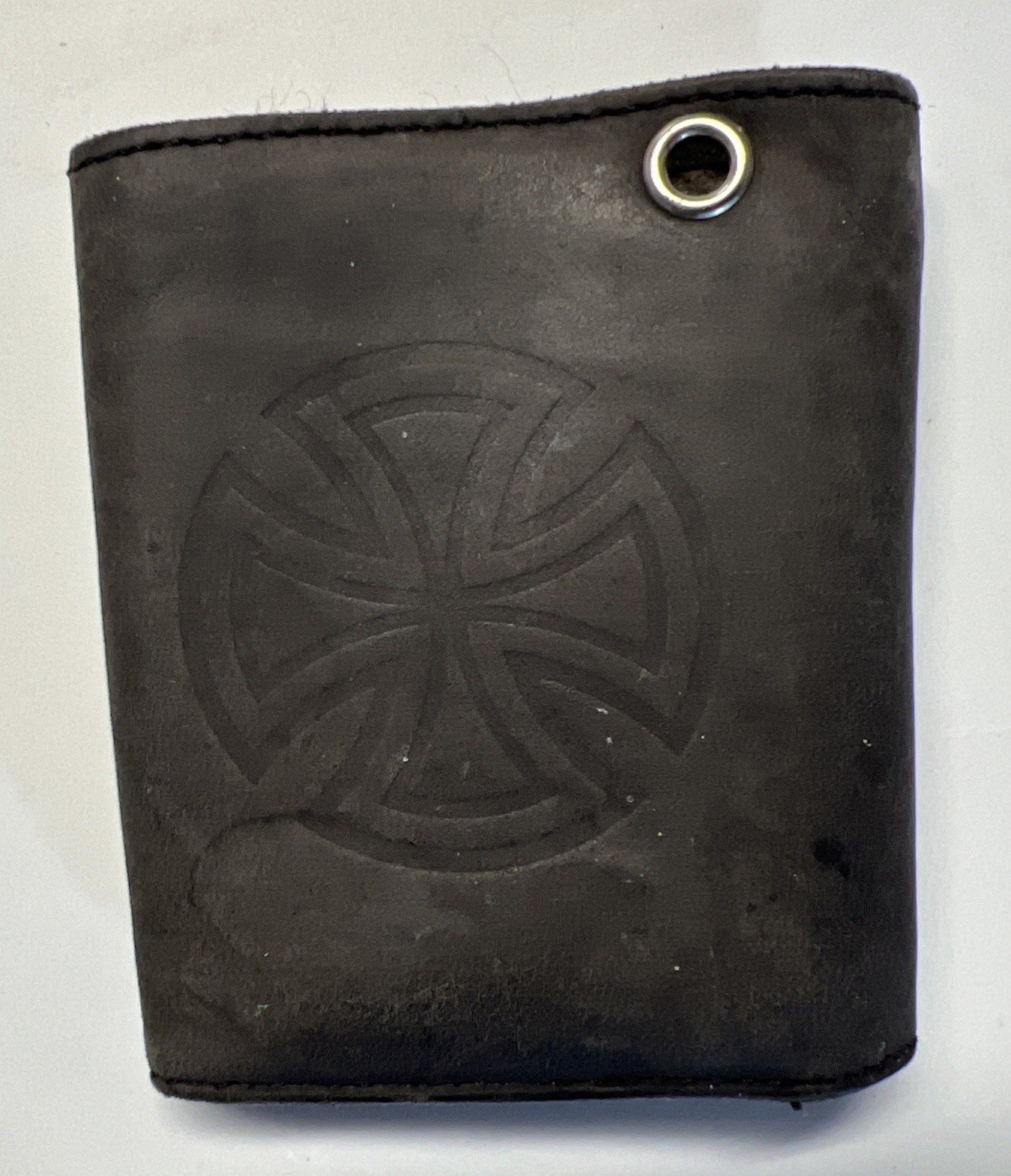 Vintage Independent Trucks Wallet Nubuck Leather Made in USA