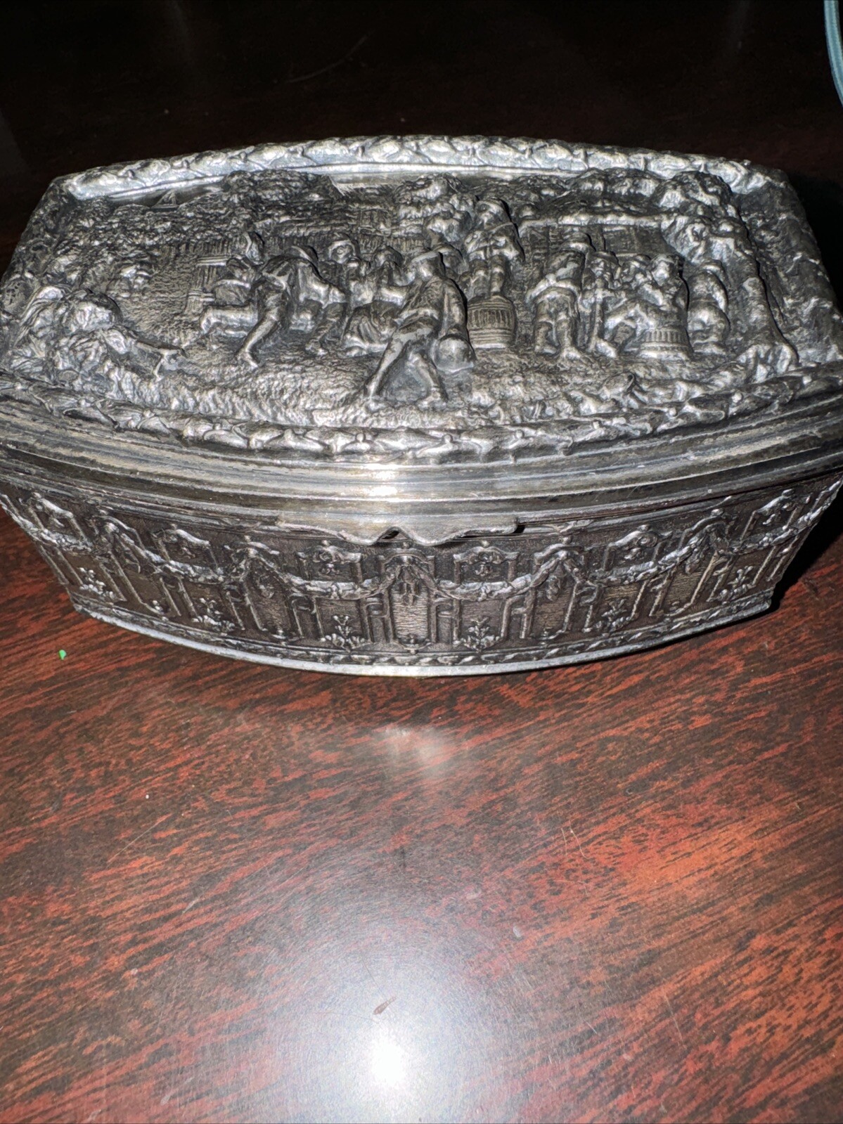 Vintage Jennings Brothers Jewelry Casket Trinket Box Signed & Numbered 2649