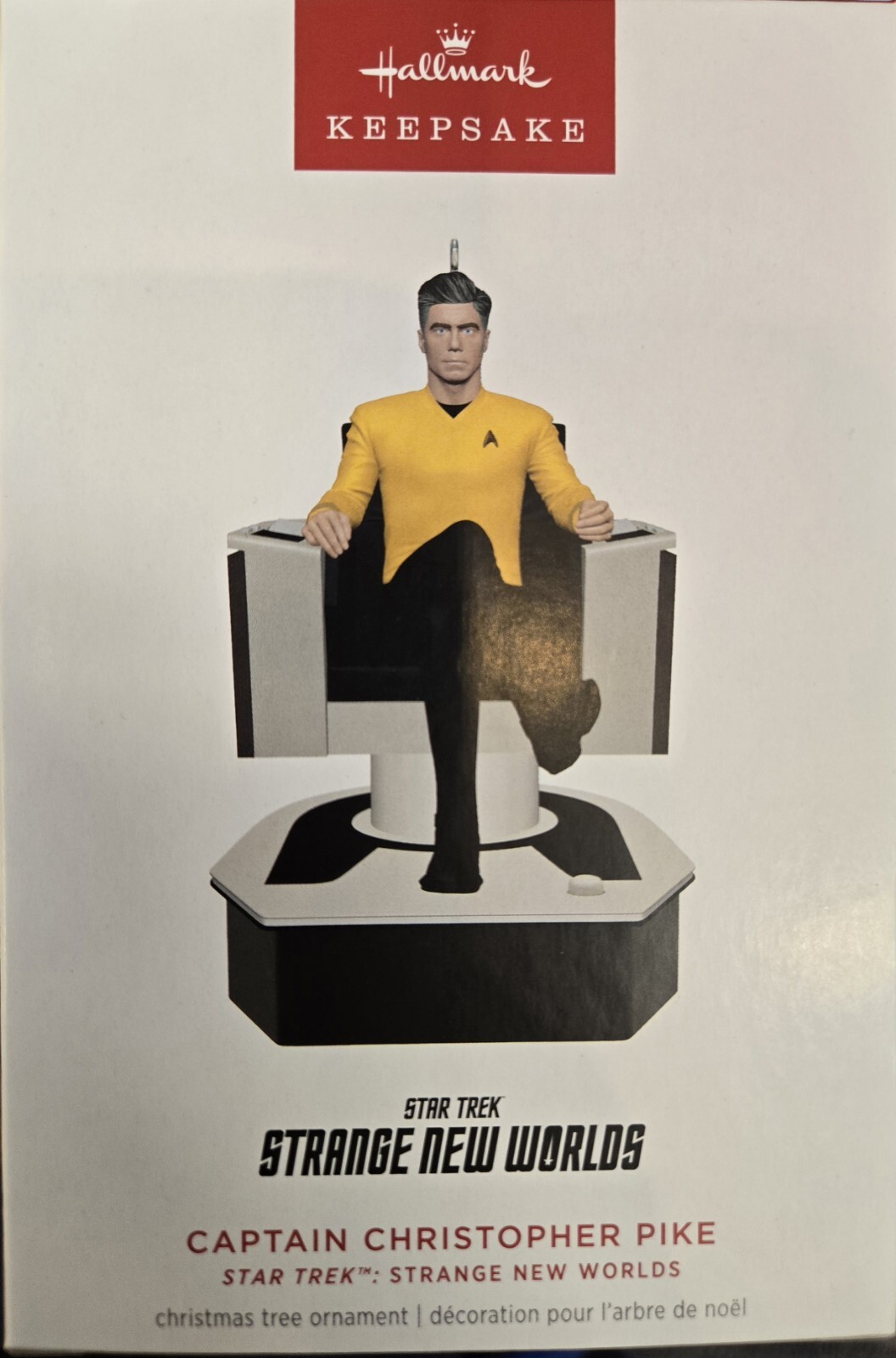 Captain Christopher Pike Ornament figure Hallmark Magic 2024 Star Trek NIB SNW