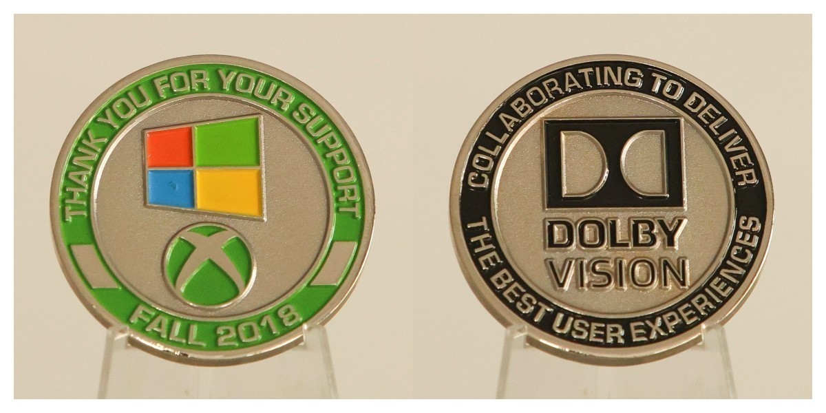 Xbox Dolby Vision Fall 2018 Collaboration Challenge Coin  4#F