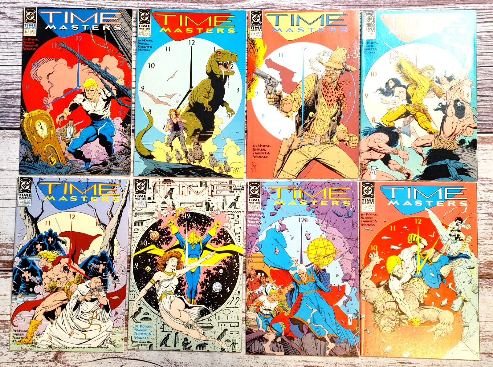 Time Masters #1-8 Complete Full Run Set 1 2 3 4 5 6 7 8 Lot (1990 DC Comics).