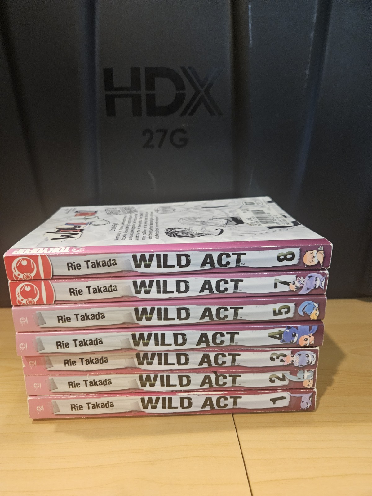 Wild Act Manga English Vol. 1-5, 7 and 8 Set Very Good Quality