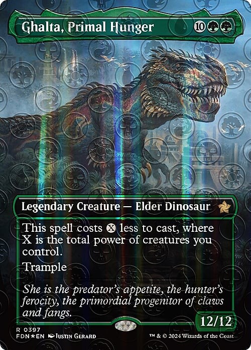 FOIL MANA Ghalta, Primal Hunger ~ Foundations [ NM ] [ Magic MTG ]