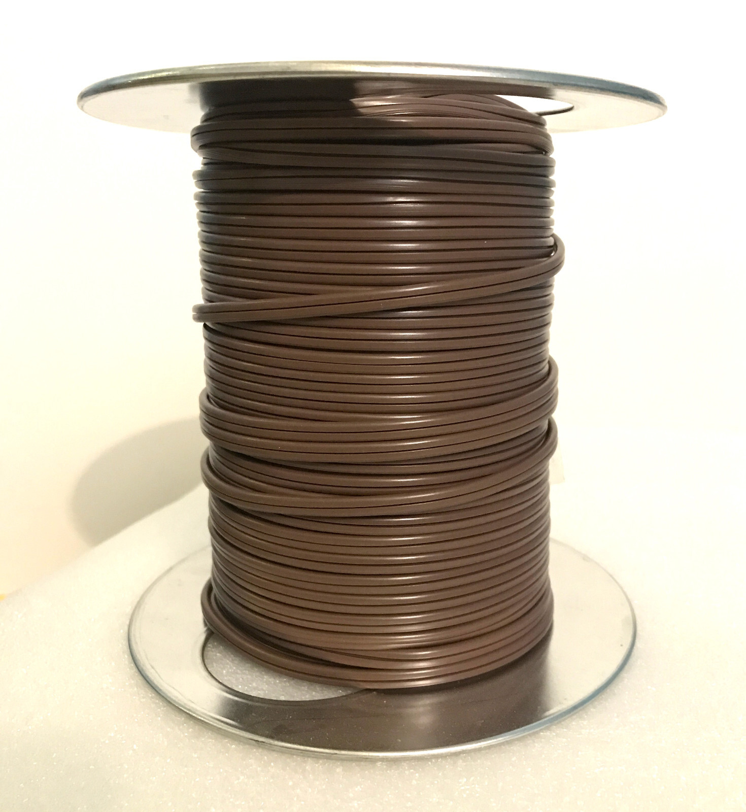 25 ft Brown 18/2 SPT-1 Parallel 2 Wire Plastic Covered Lamp Cord USA
