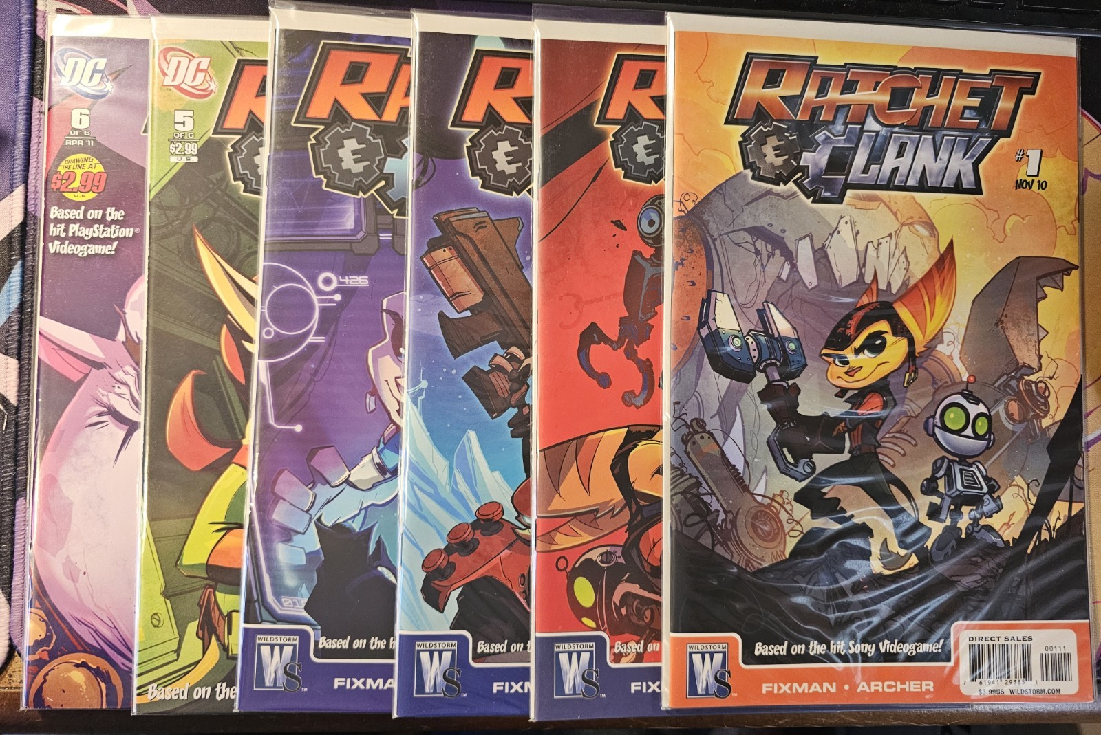 Ratchet & Clank #1 2 3 4 5 6 Full Run Sony PlayStation DC Comics Wildstorm 