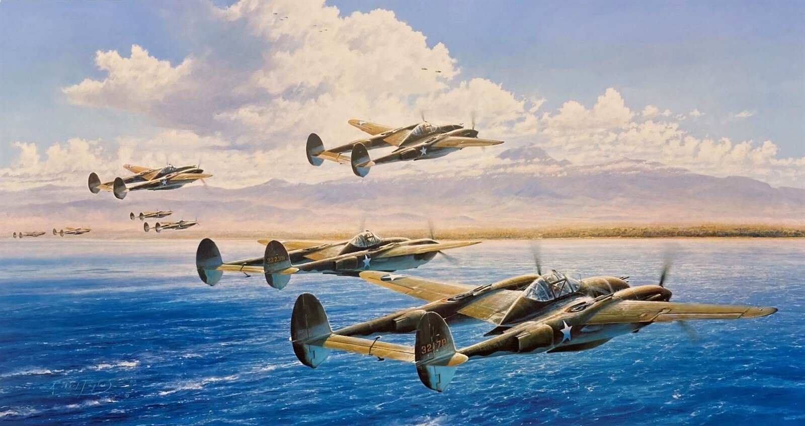 Bogeys 11 O'clock High by Robert Taylor signed by 8 Yamamoto Mission P-38 Pilots