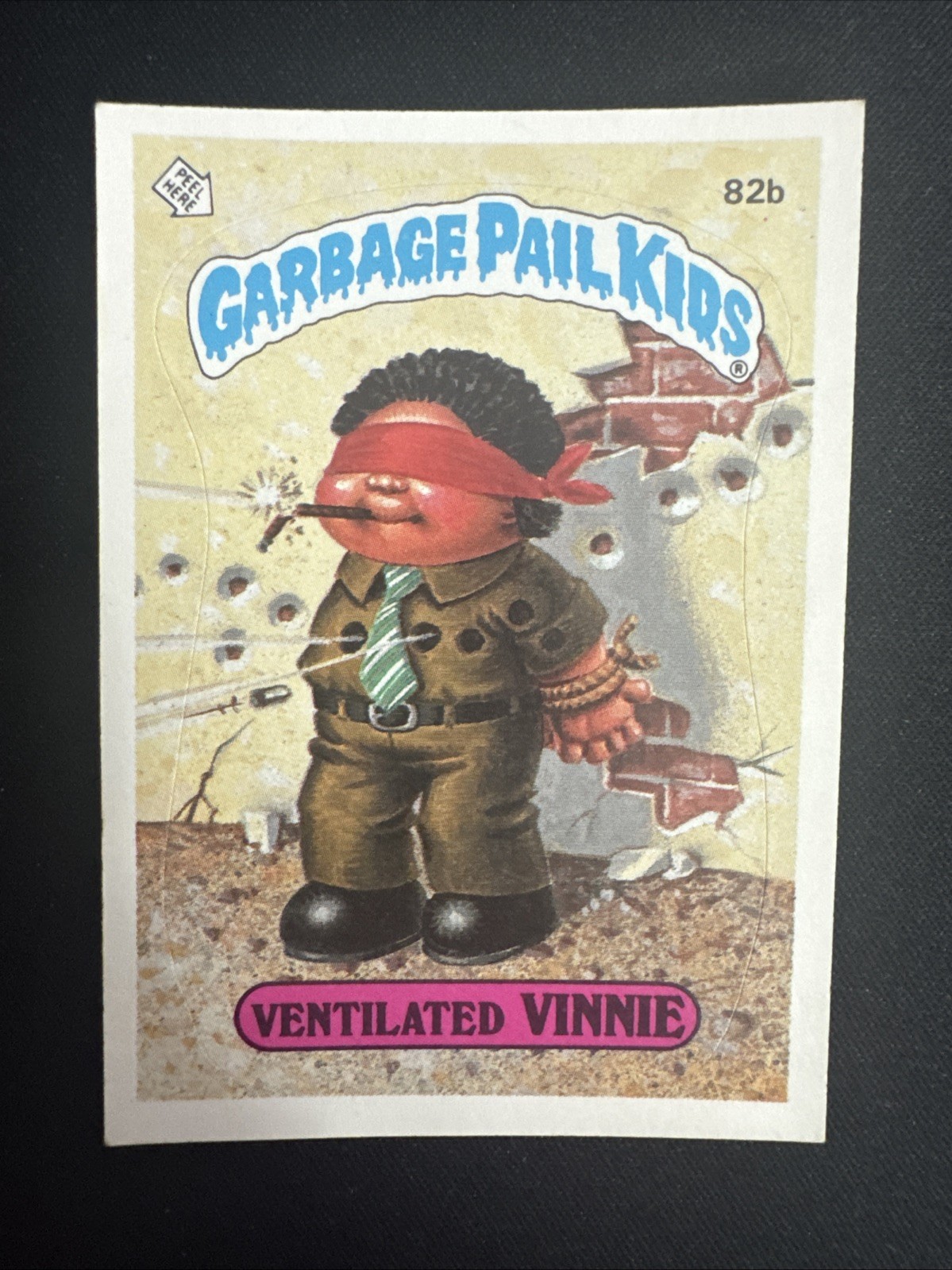 1985  Garbage Pail Kids VENTILATED VINNIE 82b