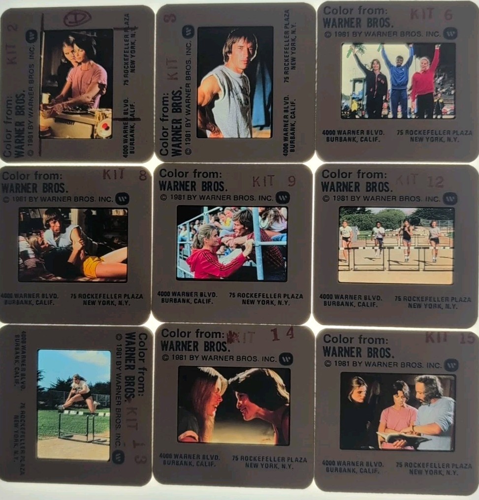 PERSONAL BEST SCOTT GLENN MURIEL HEMINGWAY LOT OF 9 Color Slides A874