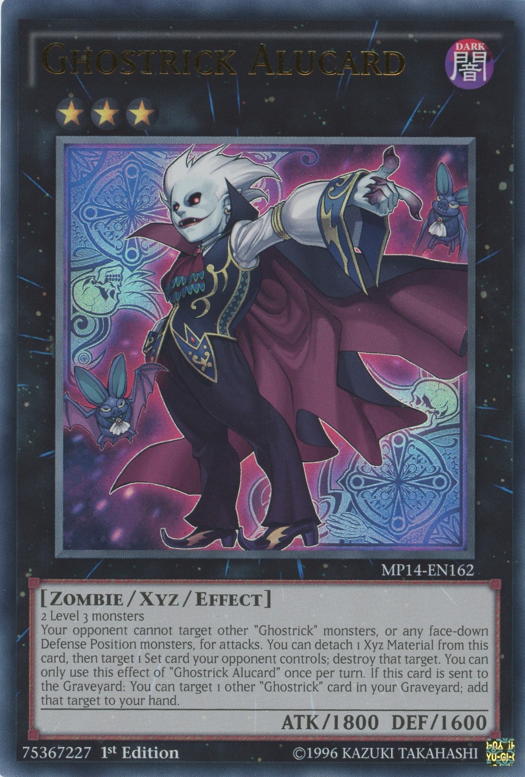 Yugioh  Ghostrick Alucard MP14-EN162 Ultra Rare 1st NM