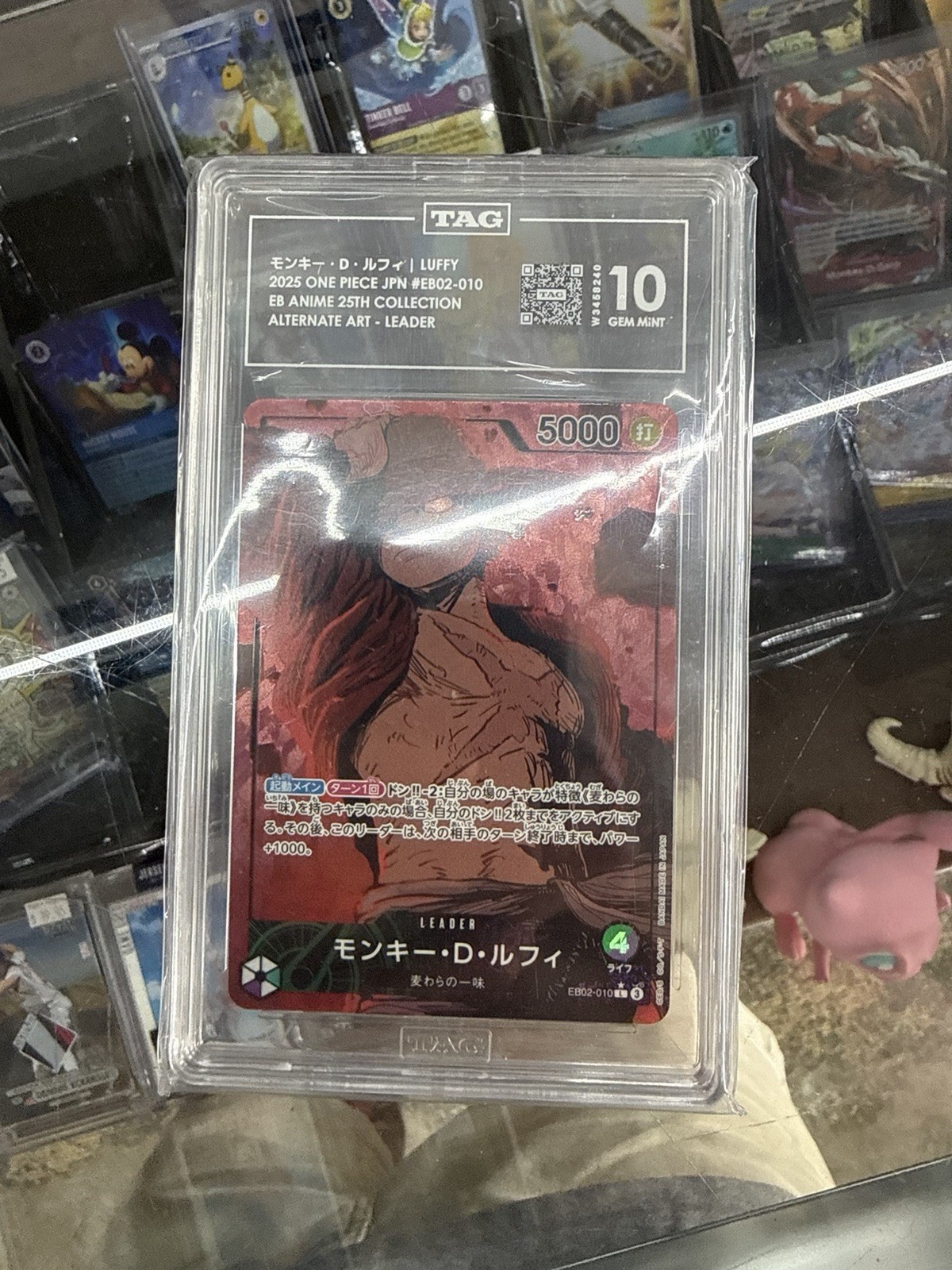 Tag 10 One Piece Japan EB02-010 Monkey.D.Luffy Alt Art Leader 25th Collection