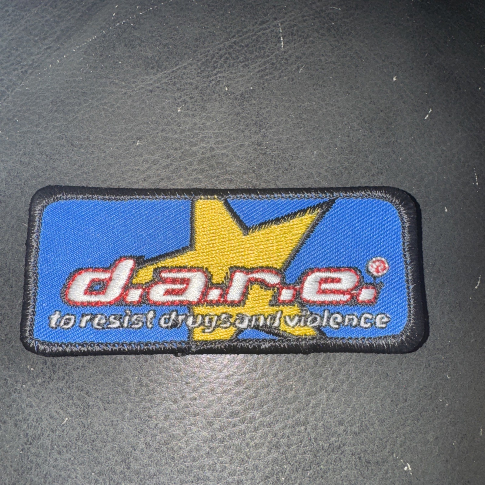 RARE D.A.R.E.  Patch Blue With Yellow Star