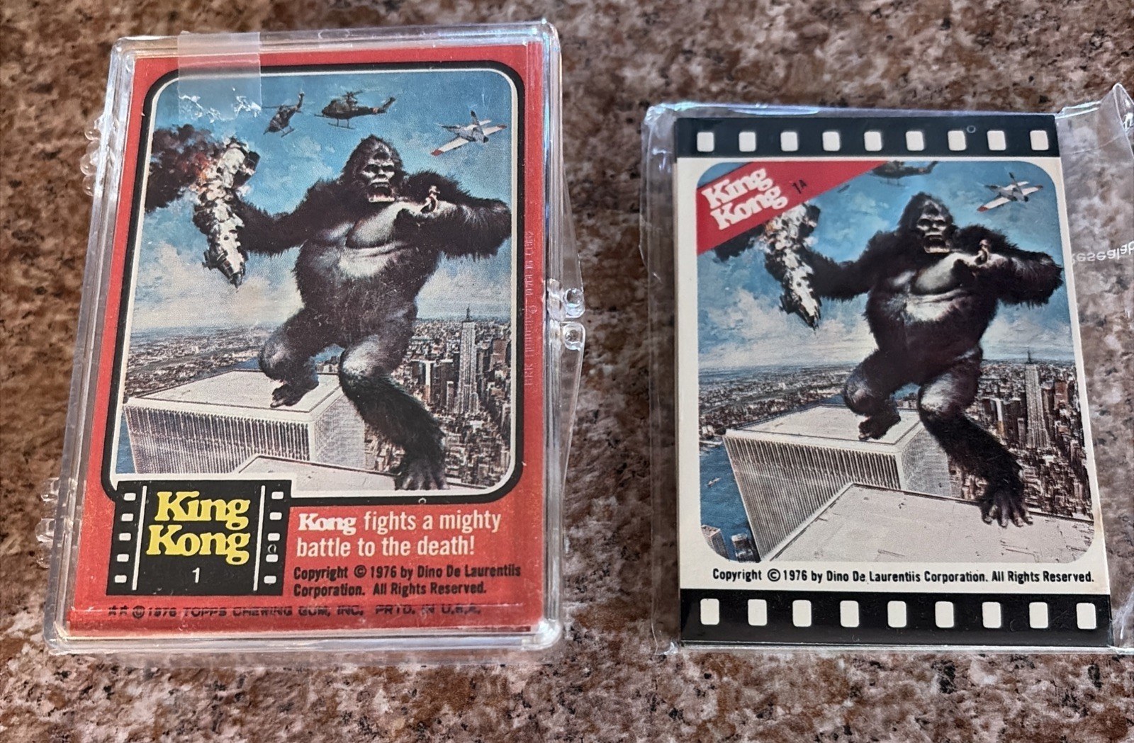 1976 KING KONG COMPLETE CARD & STICKER SET(55/11) TOPPS Excellent 66 Cards