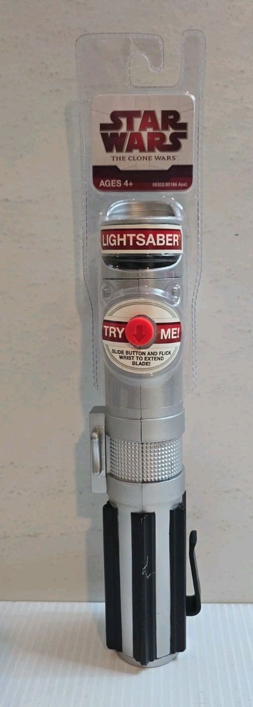 Star Wars The Clone Wars Basic Green Lightsaber 2009 New Hasbro