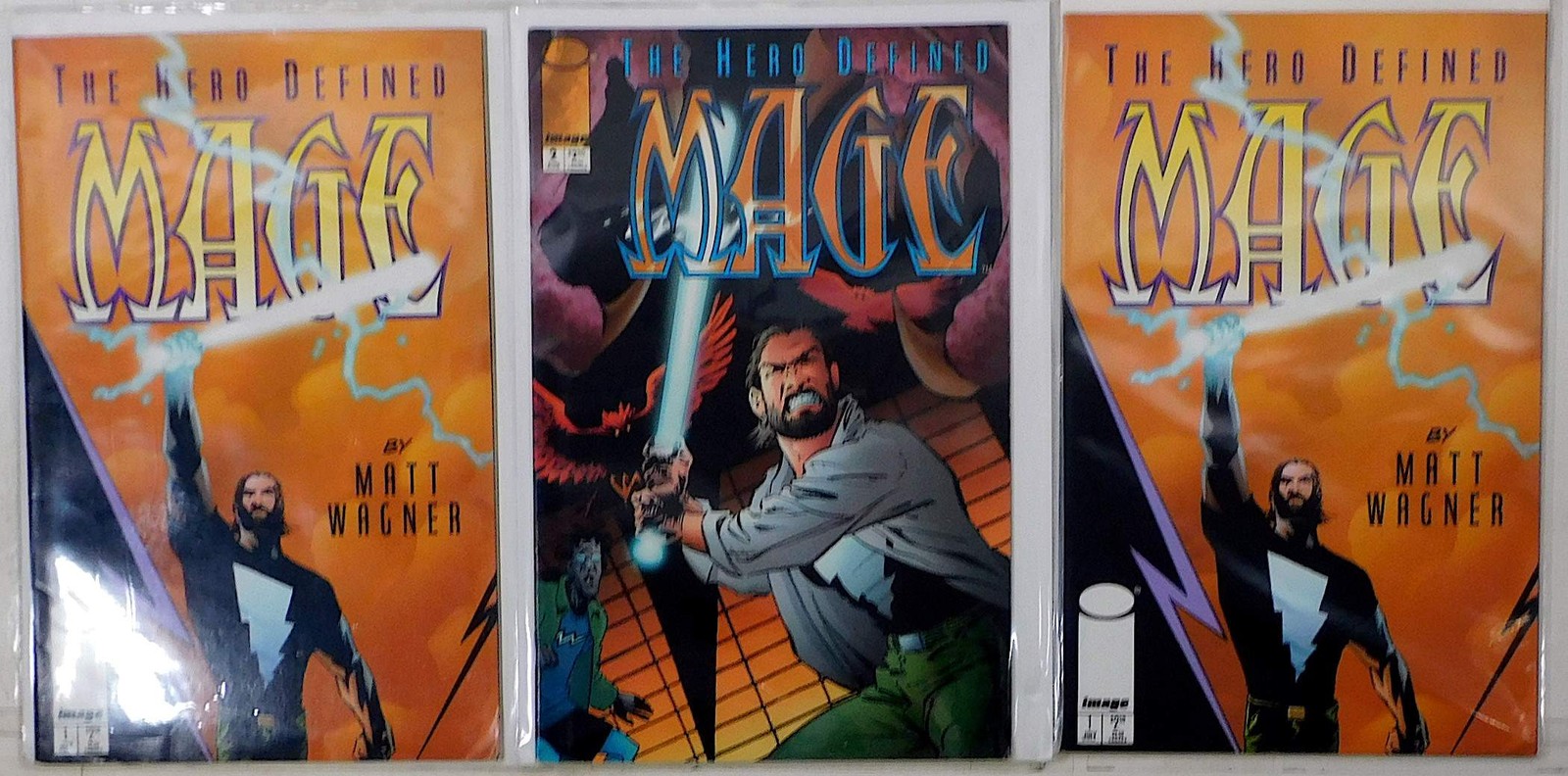 Mage: The Hero Defined Lot of 3 #1 x2, 2 1997 Image Comics 1st Print Comic Books