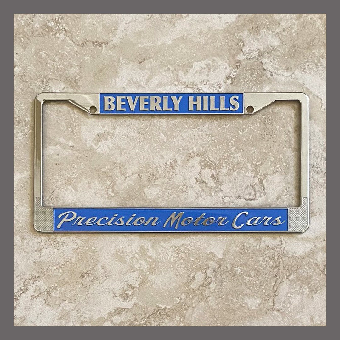 Precision Motor Cars Porsche VW Volkswagen Dealer Beverly Hills CA License Plate