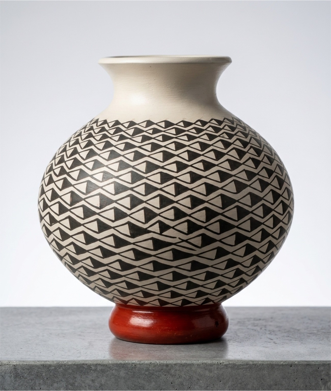 Vintage Mata Ortiz Hand-Painted Ceramic Vase – Signed by Elena Rodriguez