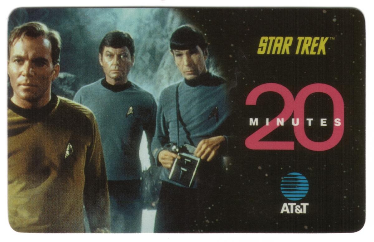 20m Star Trek: Original Series: Kirk, Spock, McCoy Prototype SPECIMEN Phone Card
