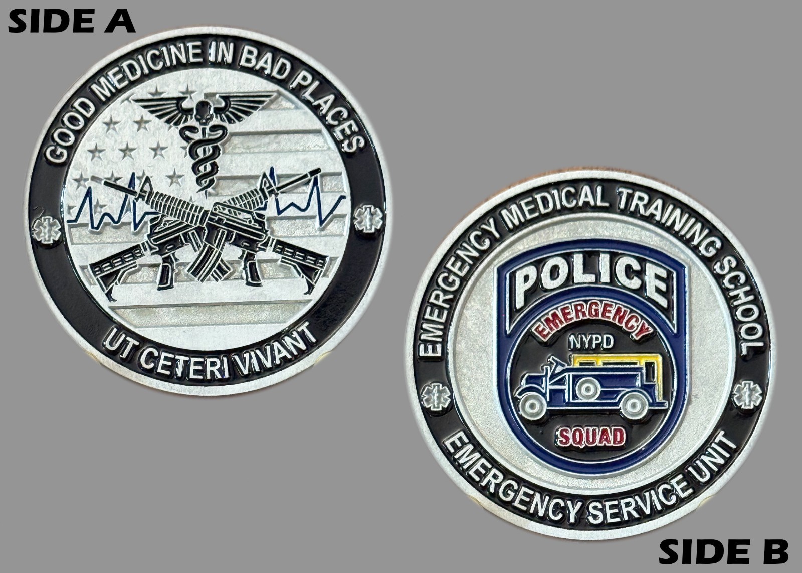 NYPD ESU Emergency Medical Training Challenge Coin  M#7