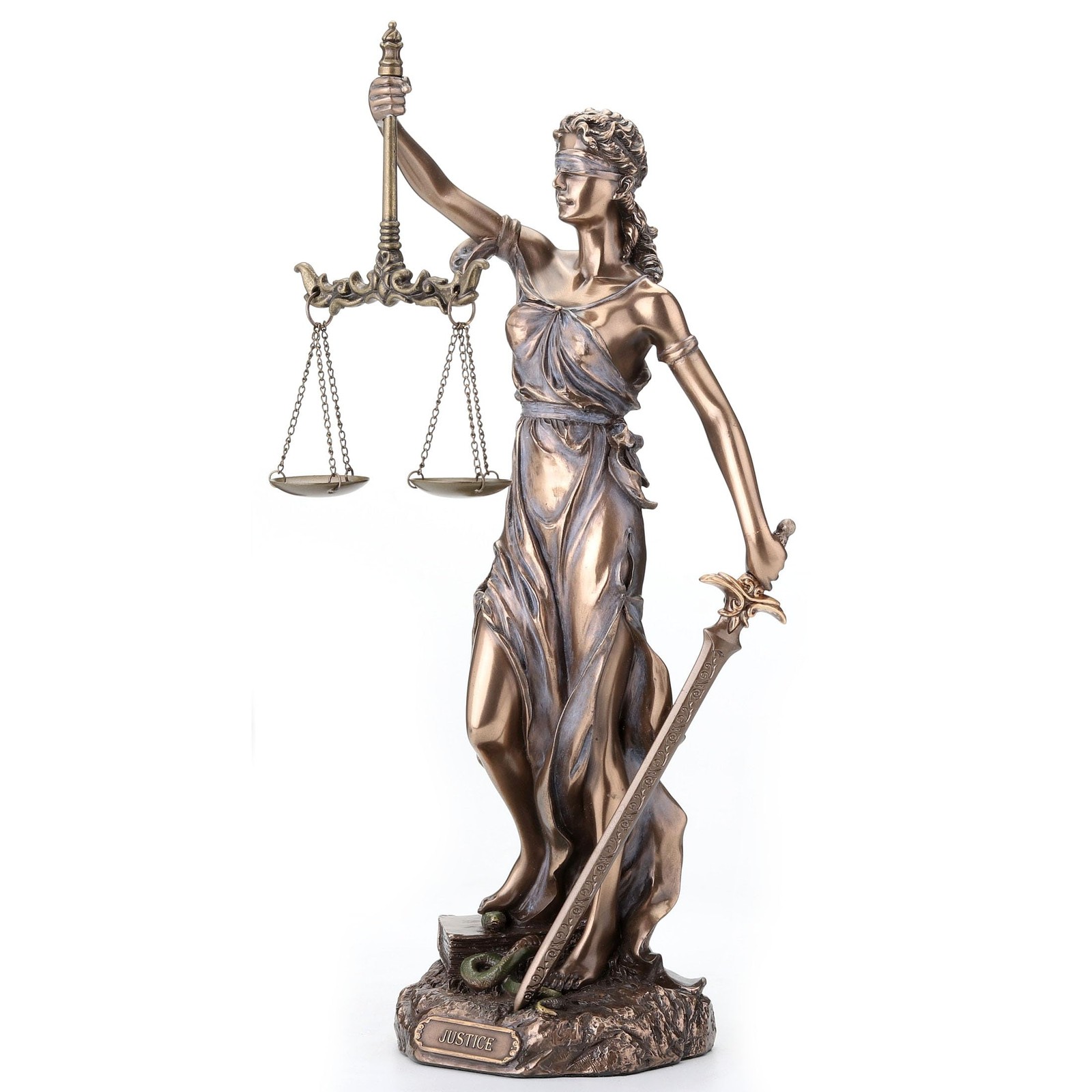 Unicorn Studio WU76457A4 Cardinal Virtues Our Lady of Justice Statue, 12-inch