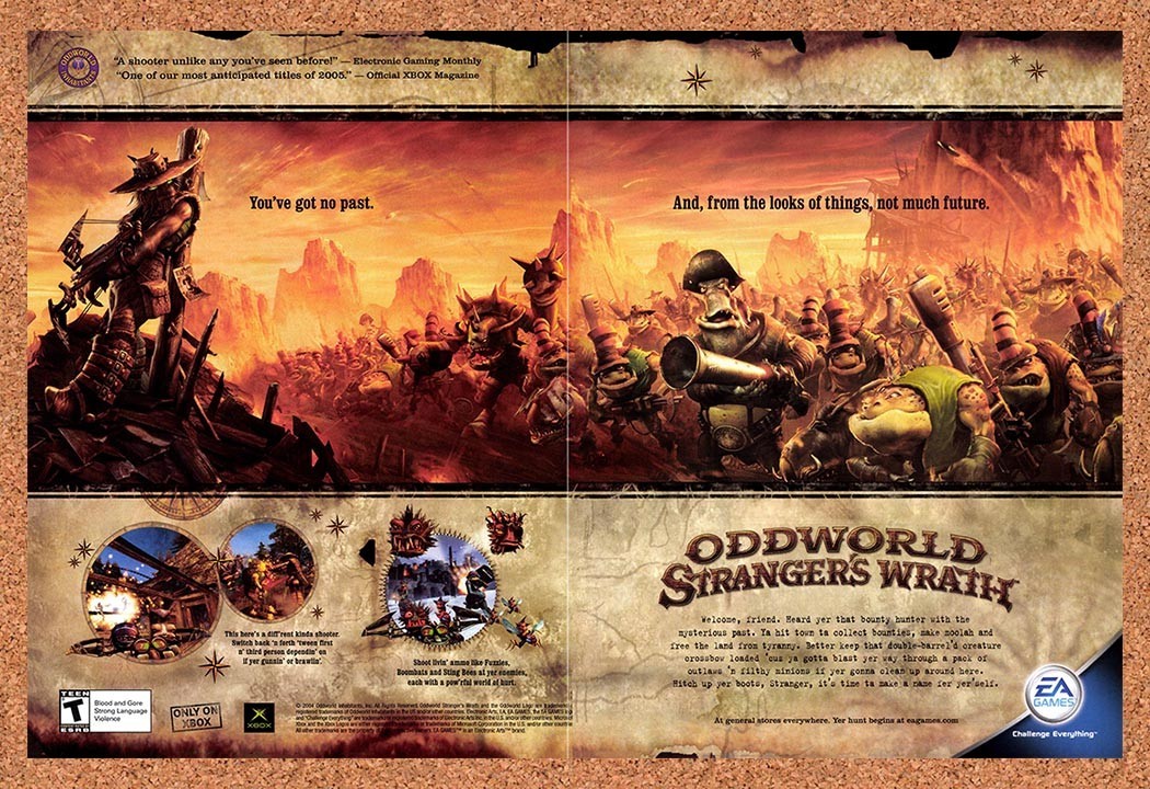2005 Oddworld Stranger's Wrath Xbox Original Advertisement / Retro Promo v1