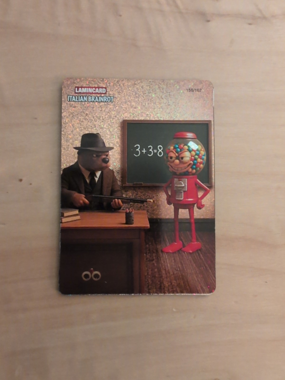 2025 Lamincard Italian Brainrot  1st Edition School Sparkle Ultra Rare MINT