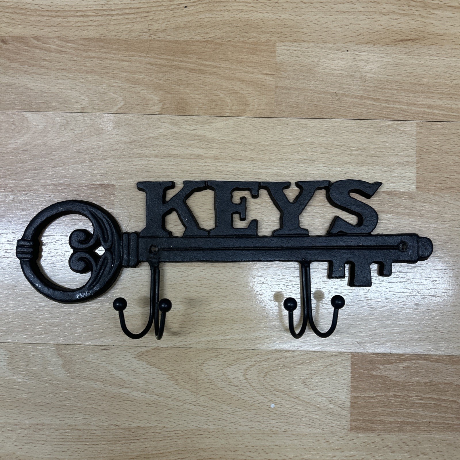VTG. Rustic Style Cast Iron Key Holder Wall Decor for Your Collection/Home