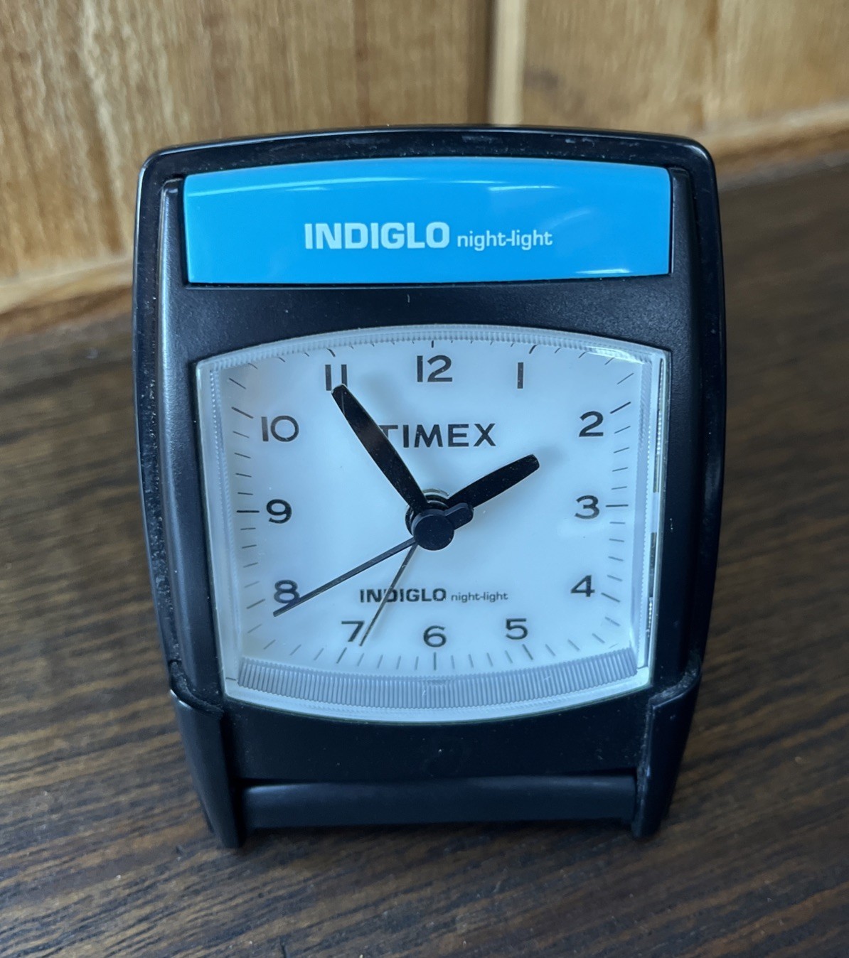 Vintage Timex Indiglo Analog Folding Travel Alarm Clock Tested Working