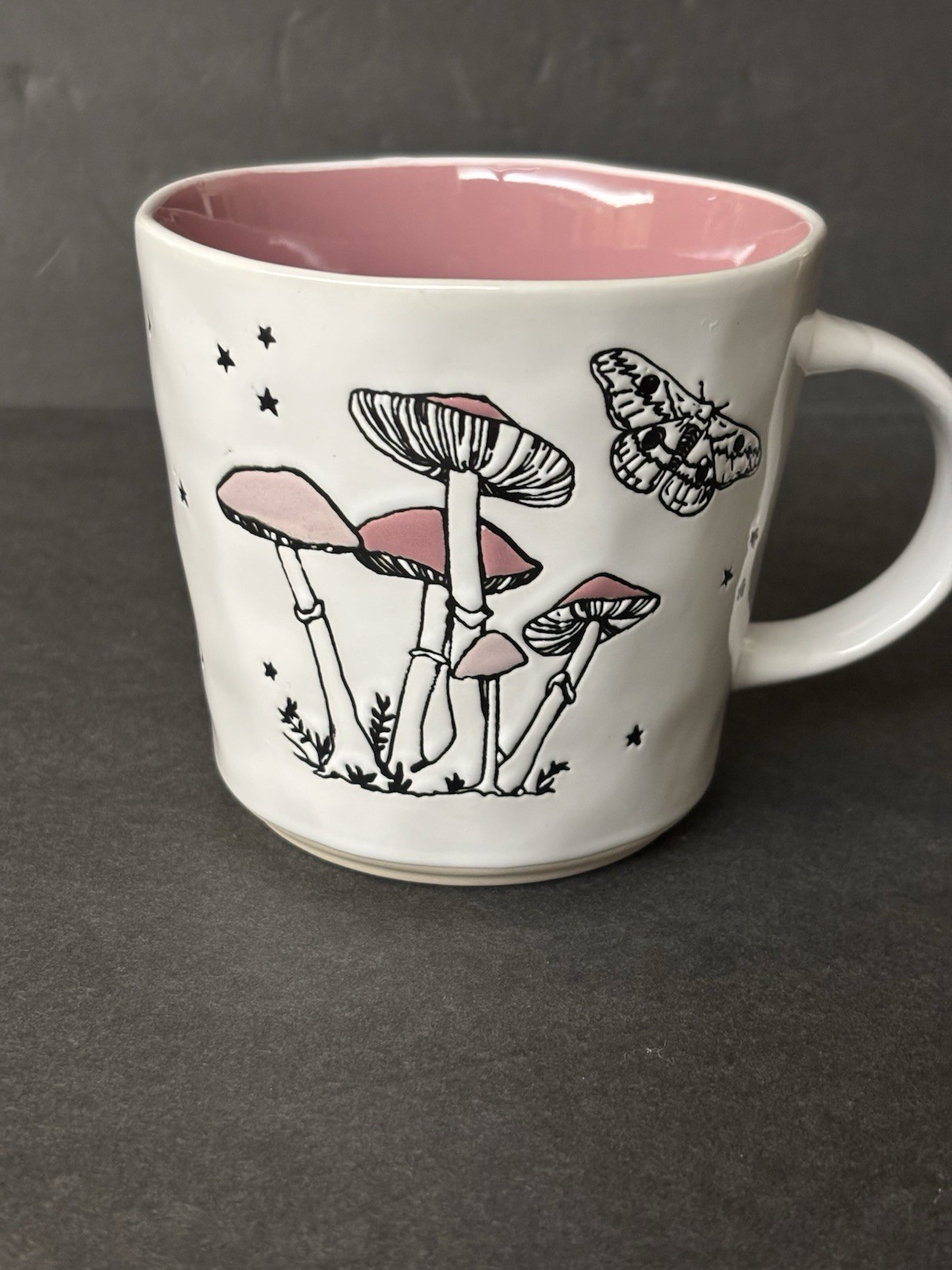 Primo design Glazed Mushroom& Butterfly Design Coffee Mug
