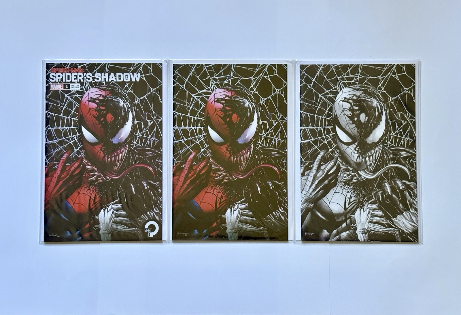 Spider-Man: Spider's Shadow #1 Mico Suayan Exclusive Set Virgin Trade Sketch NM+