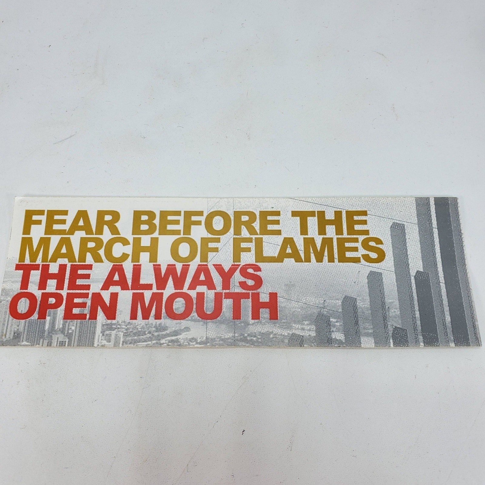 Fear Before the March of Flames Sticker The Always Open Mouth Promo 2006 Vintage