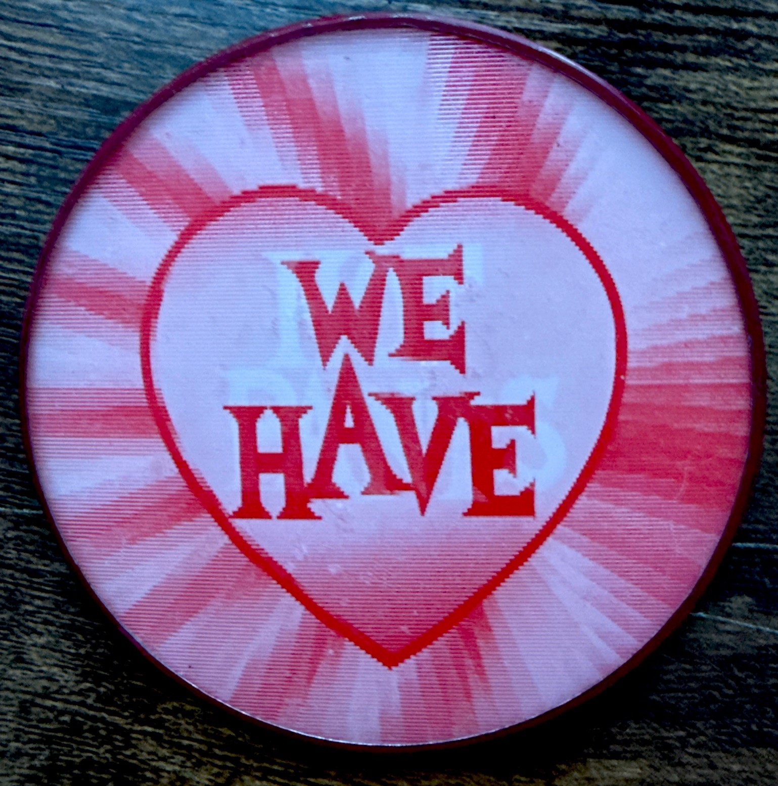 We Have Hot Pants Vari Vue Flicker Flasher Button 1960s 3