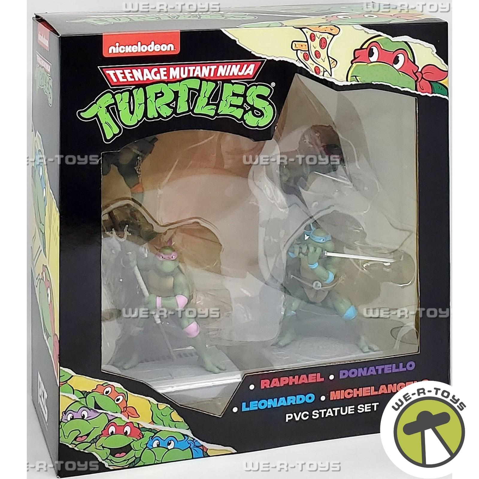 TMNT Raphael Donatello Leonardo and Michelangelo 4 Piece PVC Statue Set 41907