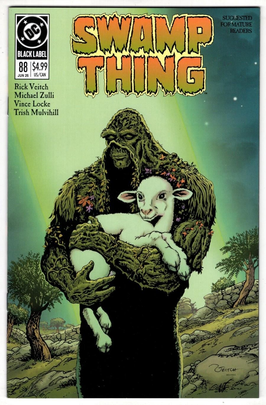 SWAMP THING 1989 #1 ( #88 ) 1st PRINT RICK VEITCH MICHAEL ZULLI DC BLACK LABEL