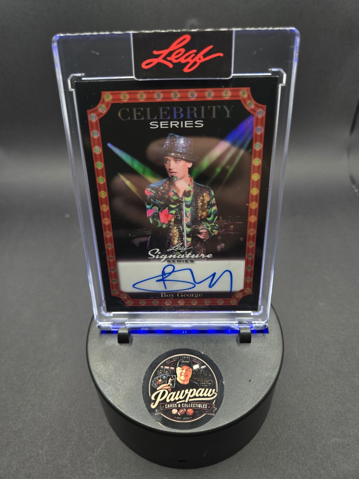 Boy George Autograph 2026 Leaf Celebrity Series 1/1 CS-BG1 Culture Club