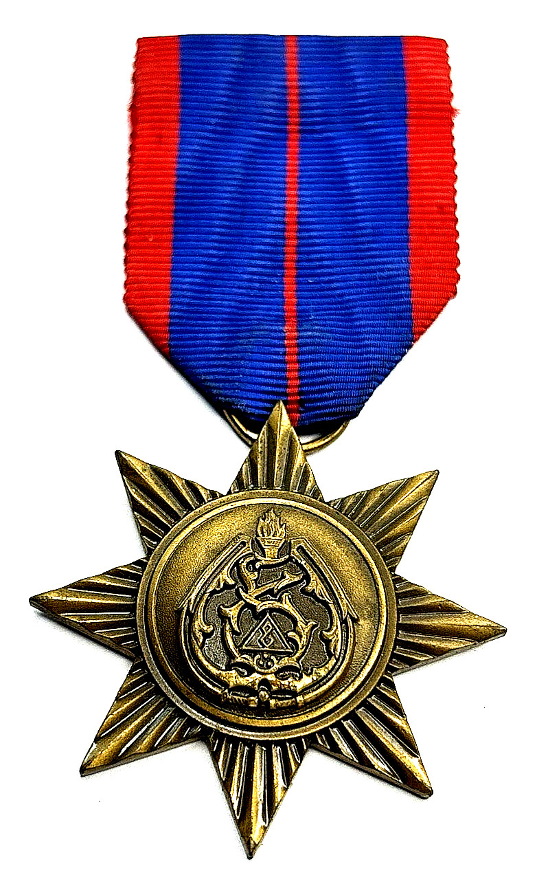 Original Iraq Police Medal Bronze Decoration with Original Ribbon Iraqi Award