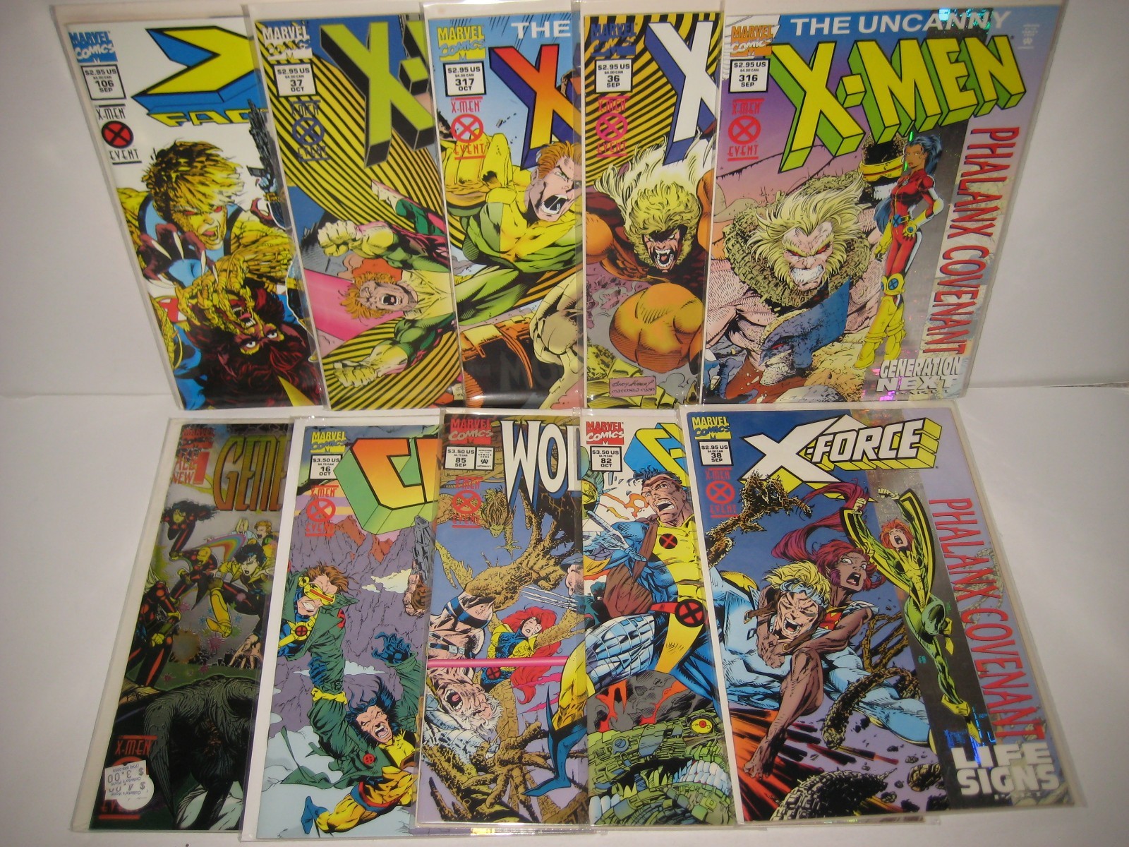 X-Men Phalanx Covenant FULL STORY SET Marvel Comics 1994 Lot of 10
