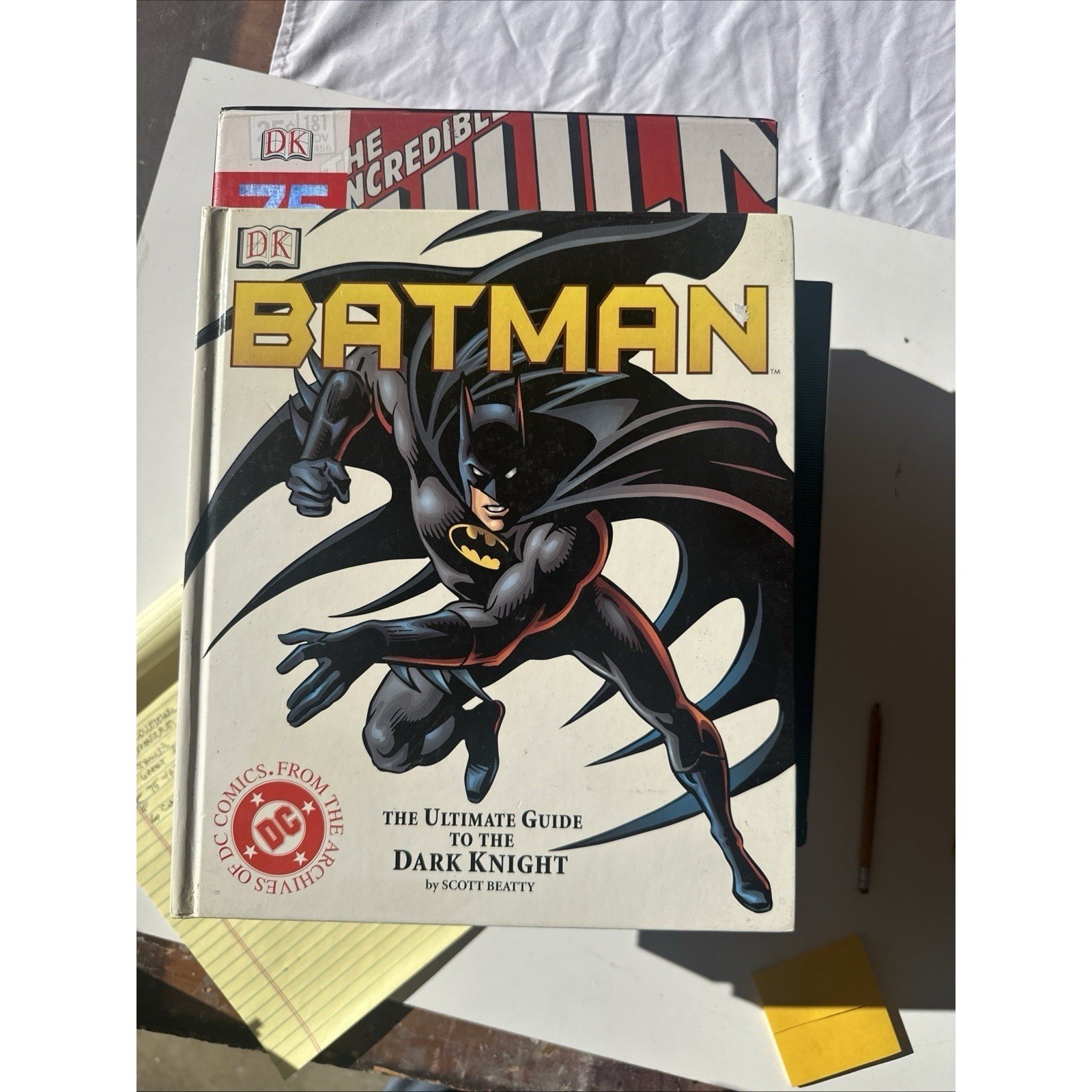 Signed BATMAN The Ultimate Guide to the DARK KNIGHT HC 1st Ed 2001 Scott Beatty