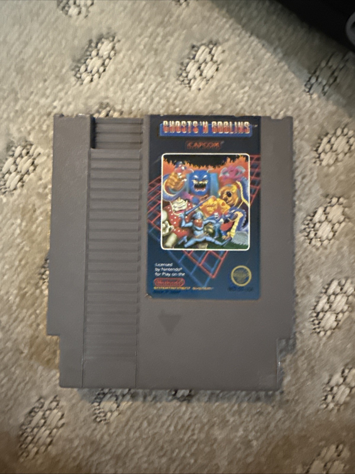 Ghosts N Goblins NES game great condition, works well Capcom 1985