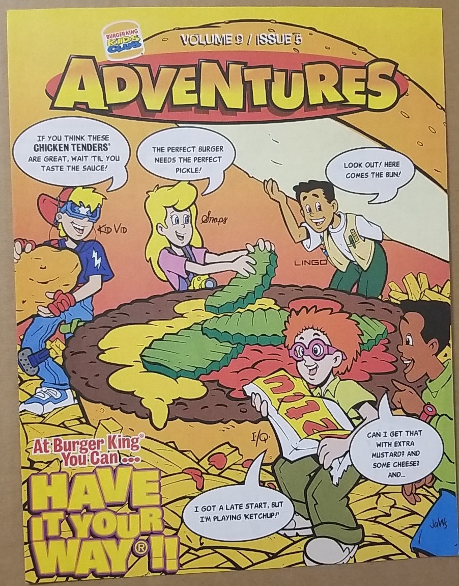 1998 Burger King Kids Club Adventures Volume 9 No. 5 Mint Condition 
