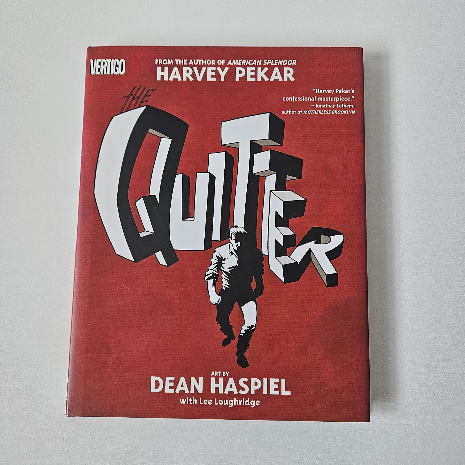 SIGNED The Quitter HARVEY PEKAR Dean Haspiel 1st Edition HCDJ 2005 Vertigo OOP