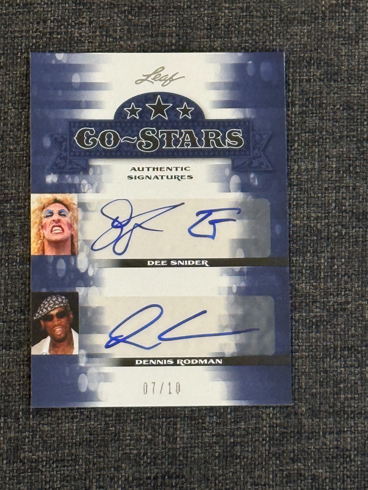 2013 Leaf Pop Century Autograph Auto Co Stars Dee Snider Dennis Rodman 7/10