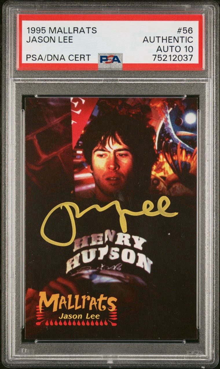 1995 Mallrats #56 Jason Lee Auto 10 PSA/DNA Signed Brodie Kevin Smith Bacon Eggs