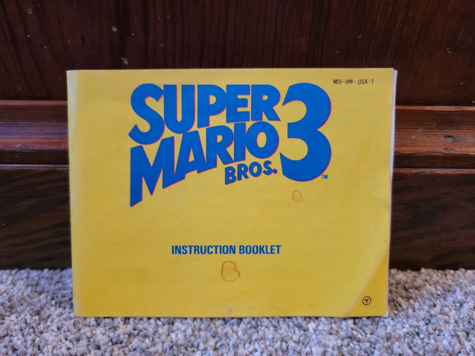 Super Mario Bros. 3 (Nintendo NES, 1988) Instruction Manual ONLY - NO GAME