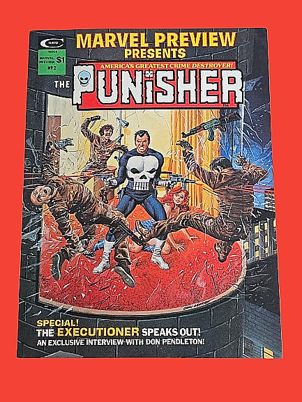 Marvel Preview #2 Punisher 1975 Marvel Comics 1st Origin Gray Morrow